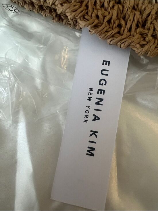 Eugenia Kim Bailey brown straw bucket hat NEW with tags main image 5